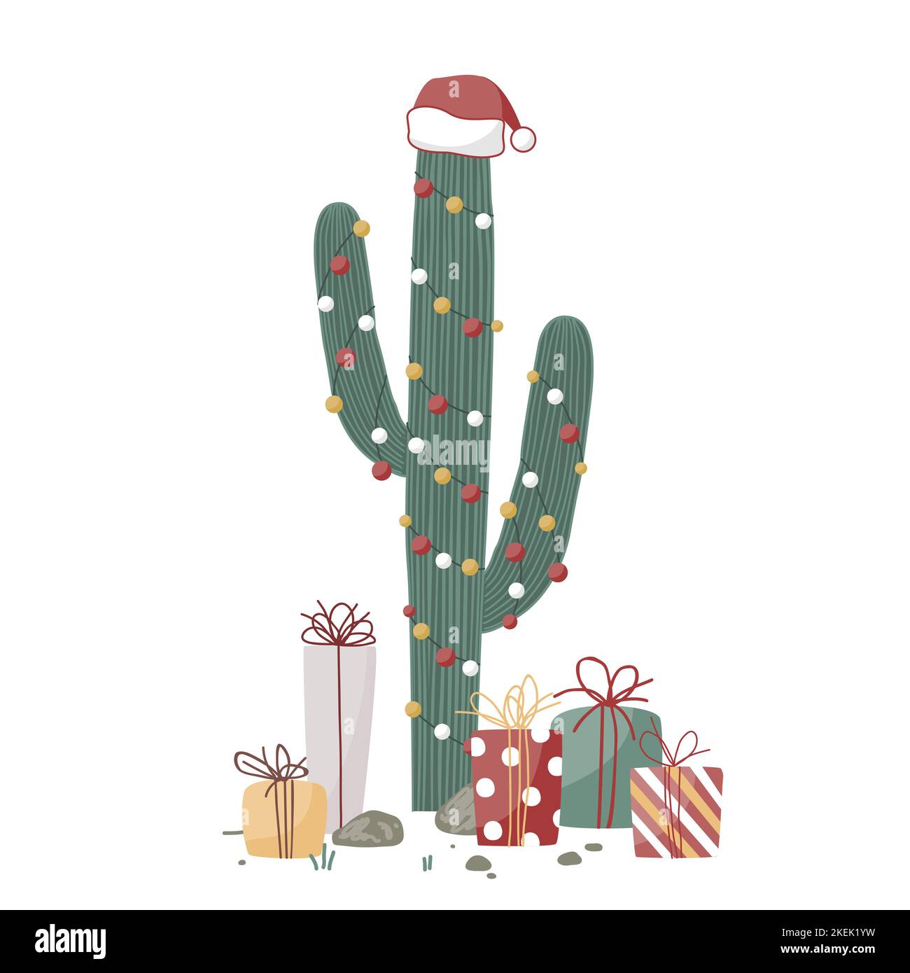 Christmas Cactus Garland Printable Christmas Cactus Garland Printable