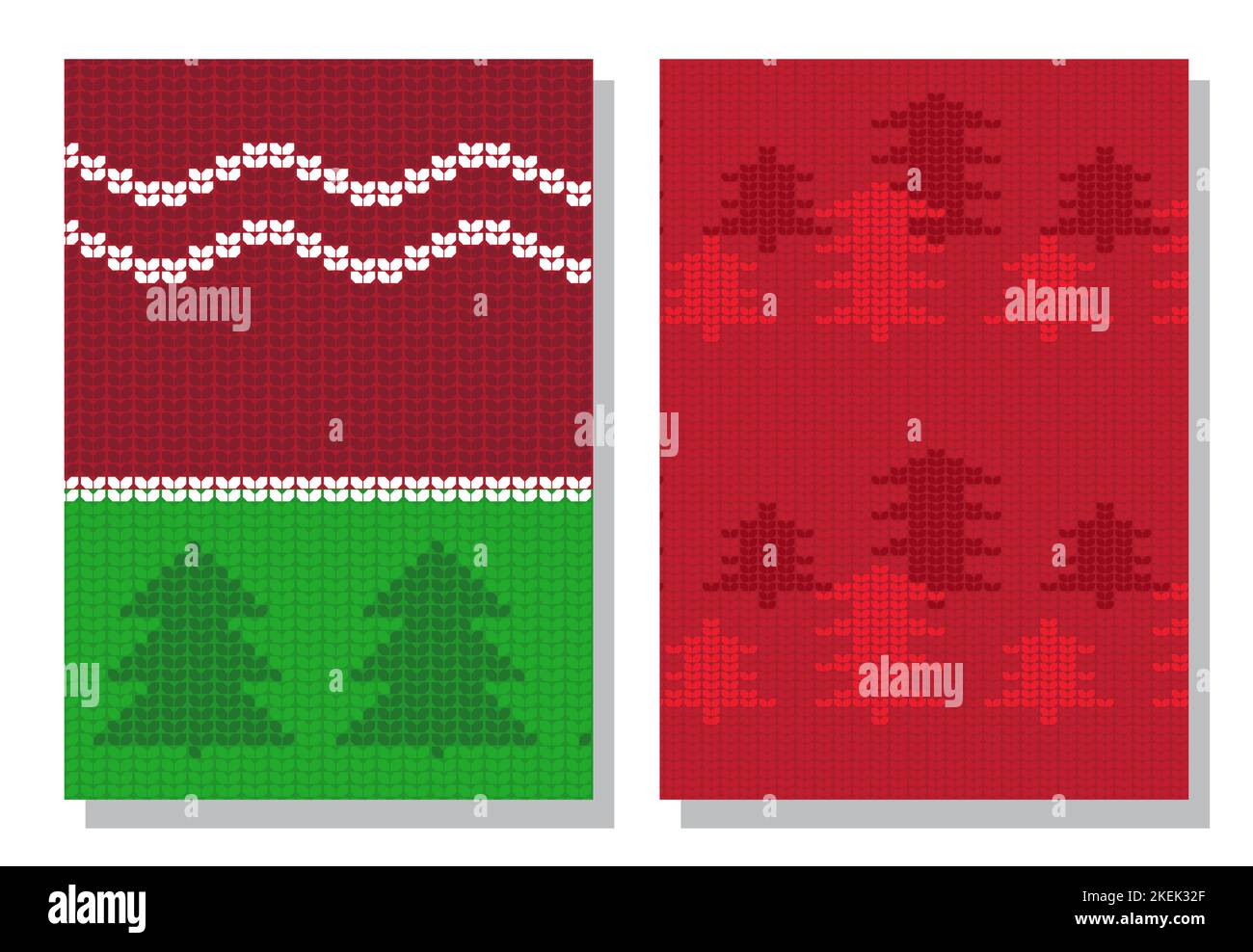 Christmas and New Year holidays season background sale banner template design. Ugly sweater vector illustration. Winter knitted sweater pattern season Stock Vector