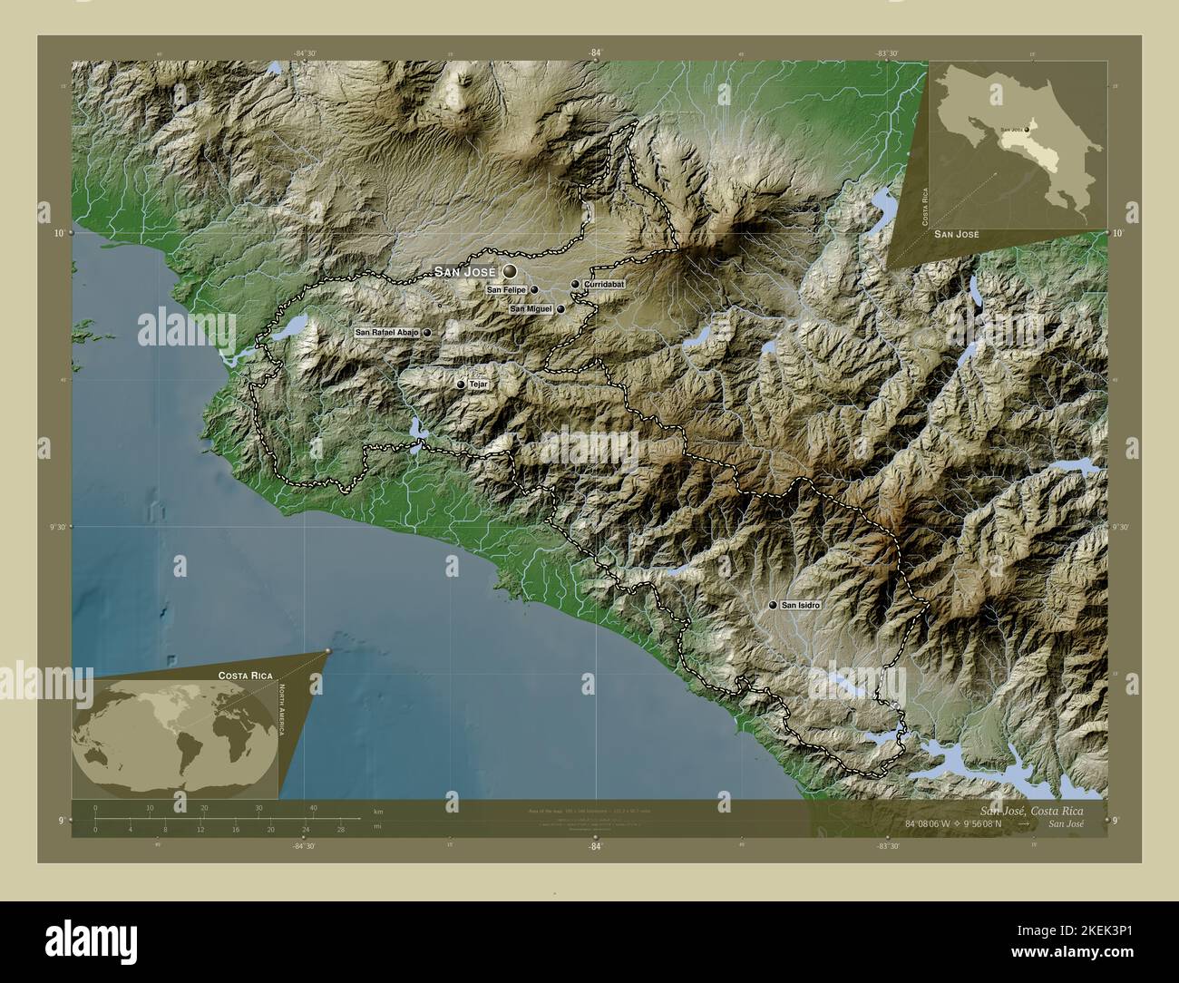 Costa Rica Elevation Map - vrogue.co