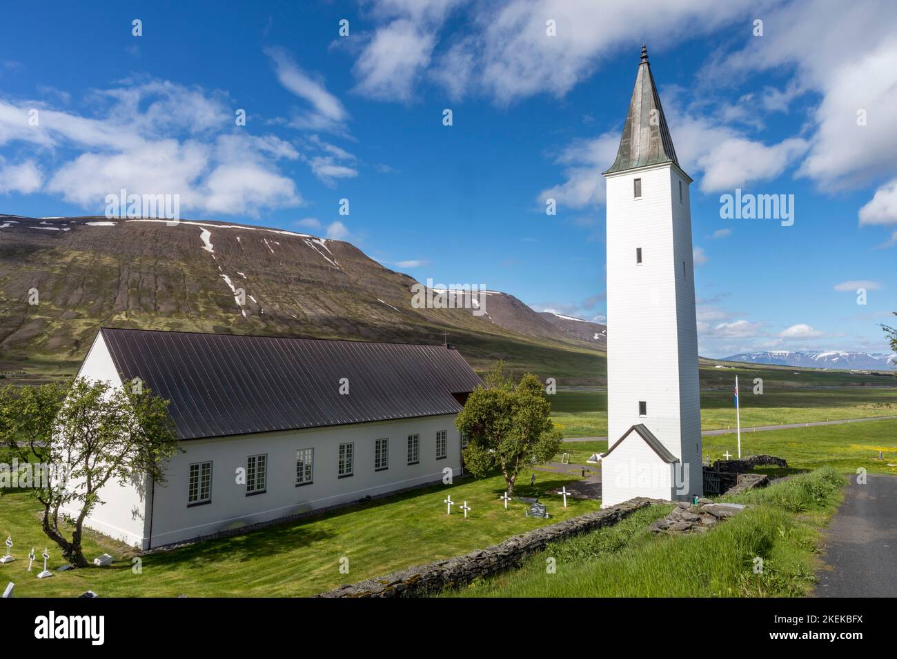 Holar; Cathedral; Iceland Stock Photo