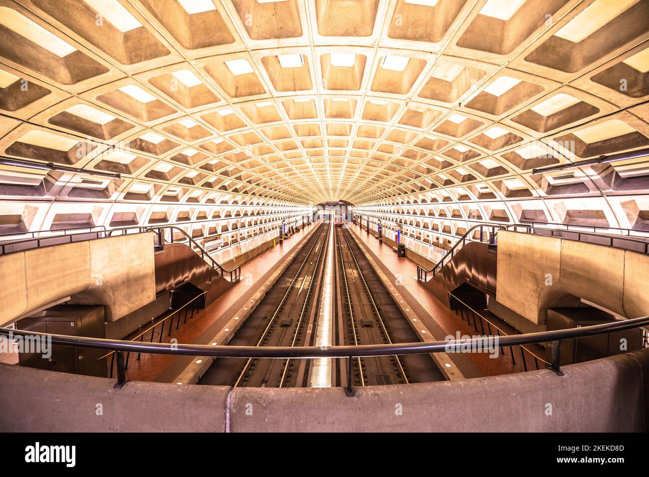 McPherson Square Metrorail Station in Washington DC, capital of USA Stock Photo