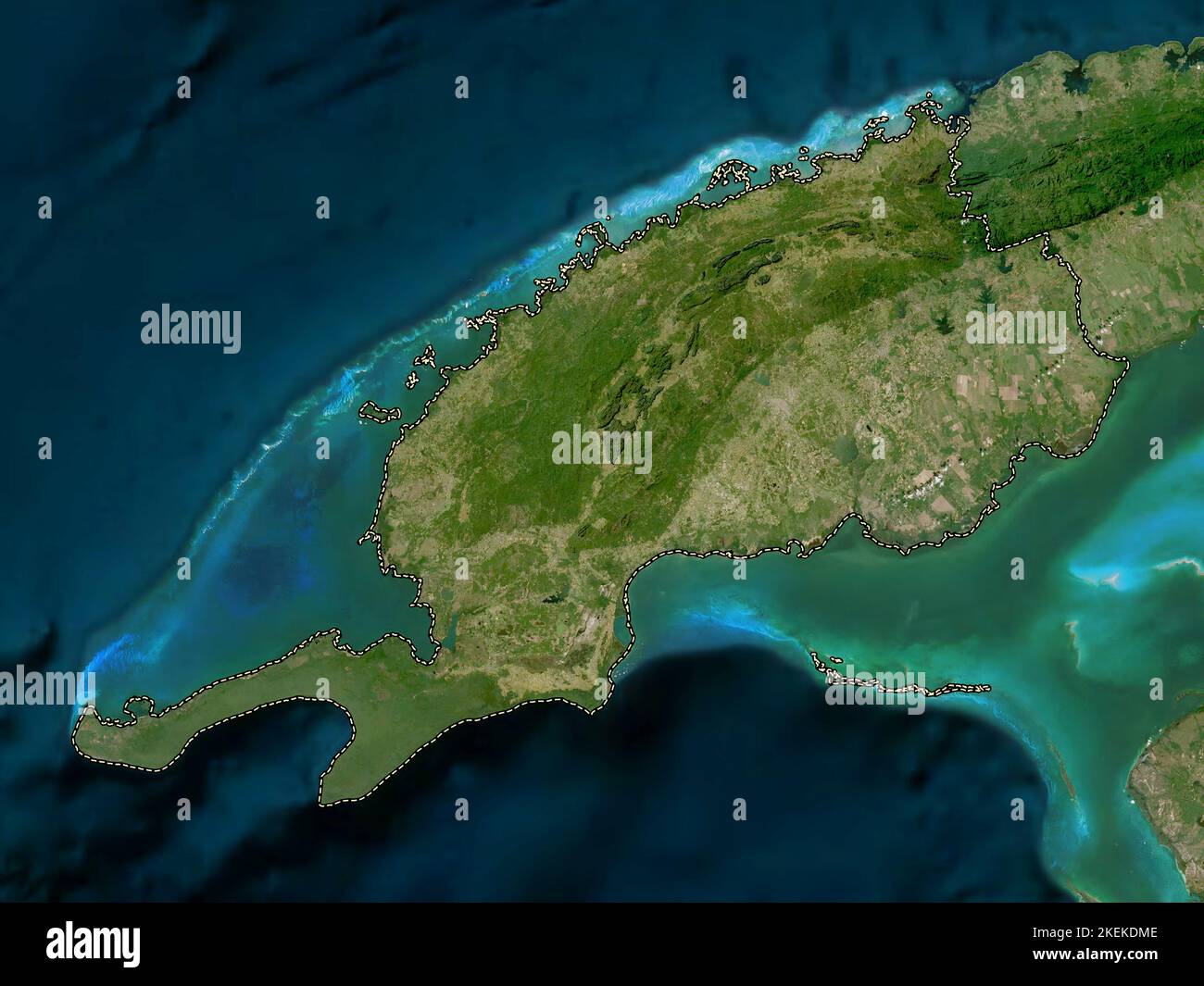 Isla de la juventud map hi-res stock photography and images - Alamy