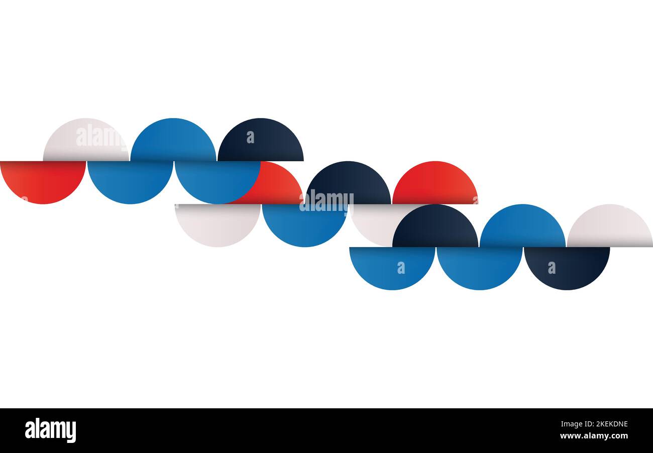 Mid-century geometric abstract pattern with simple shapes and beautiful ...