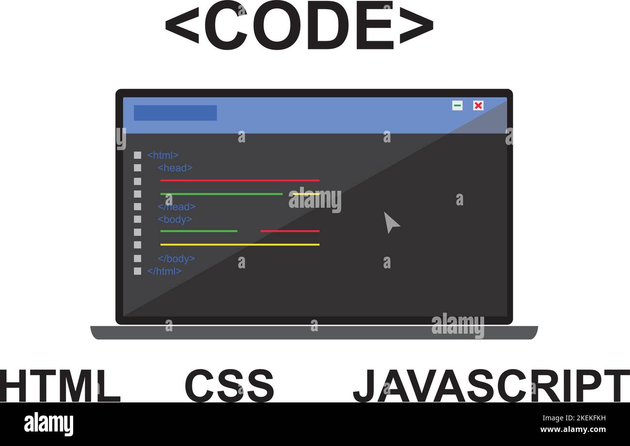 Html css javascript web Stock Vector Images - Alamy