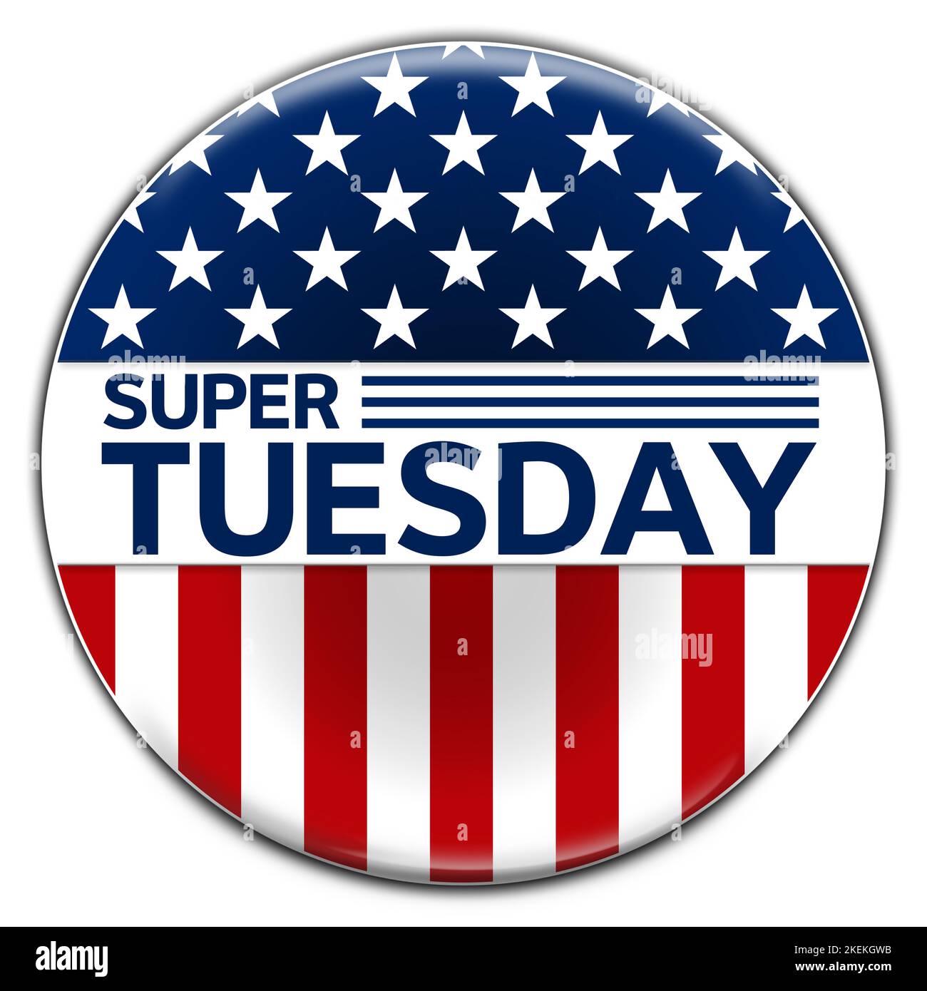 Super Tuesday - United States presidential primary election day Stock Photo