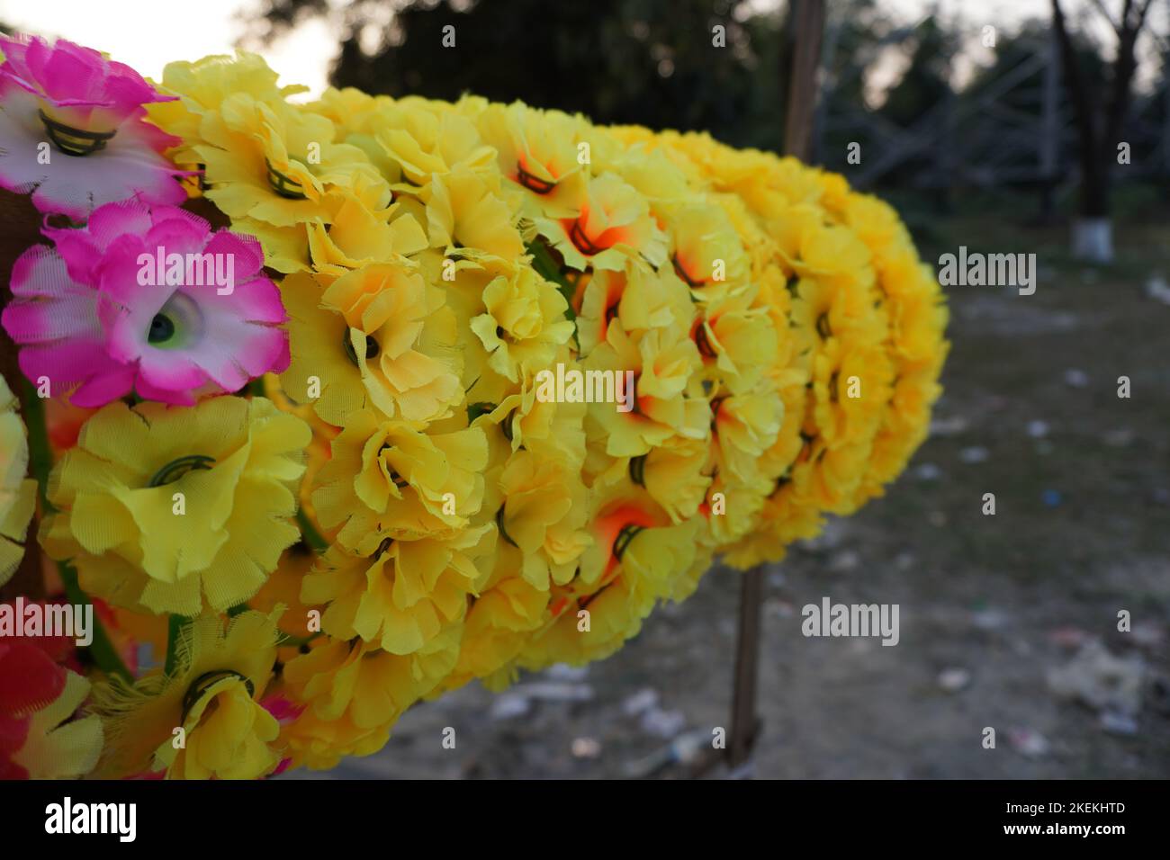 Decoration artificial flower Stock Photo