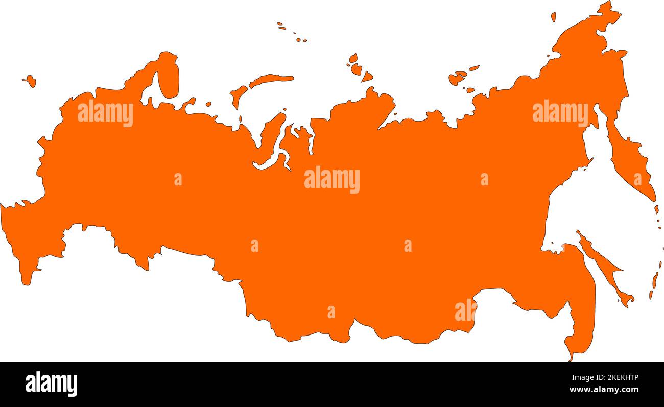 Russia flag map. Country outline with national flag Stock Photo by  ©InkDropCreative 367915710