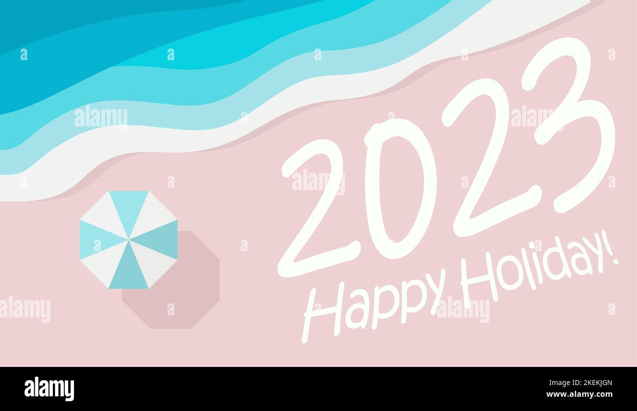 year-2022-2023-written-in-the-sand-stock-vector-images-alamy