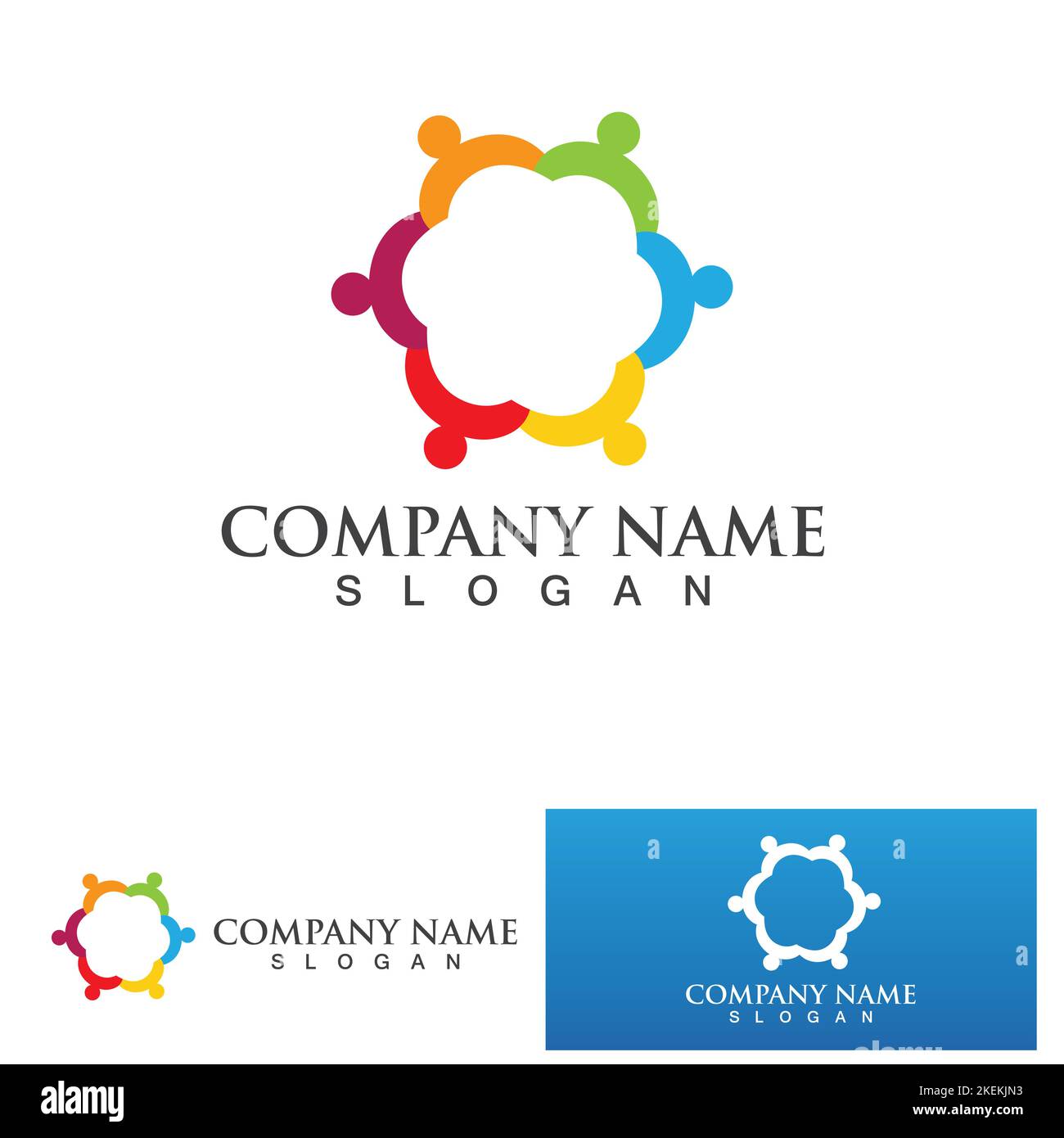 Community, network and social icon design template Stock Vector Image ...