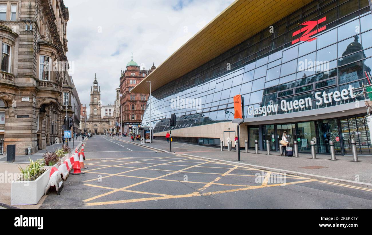 Glasgow Queen Street railway station Stock Photo