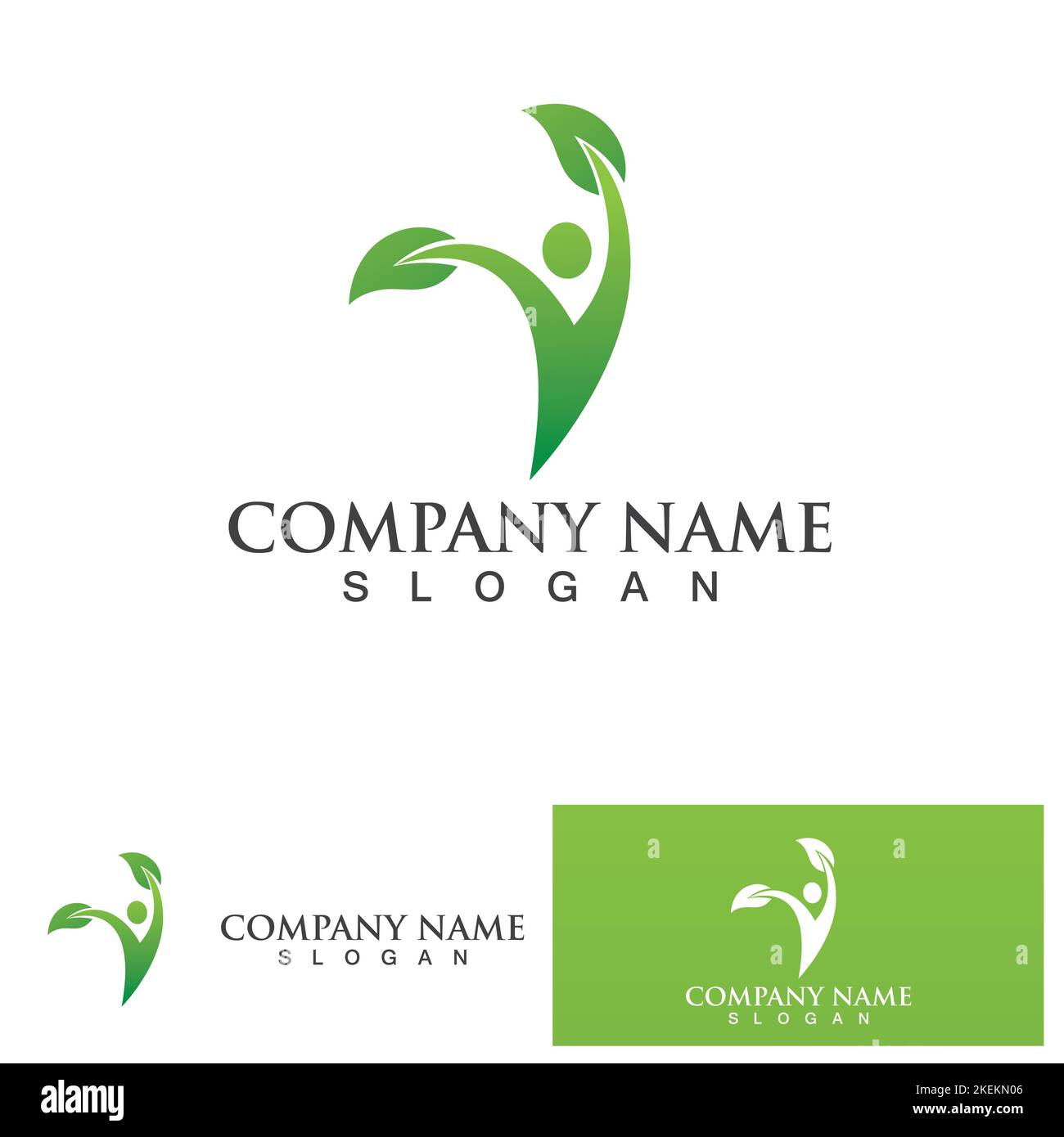 People leaf go green logo vector Stock Vector Image & Art - Alamy