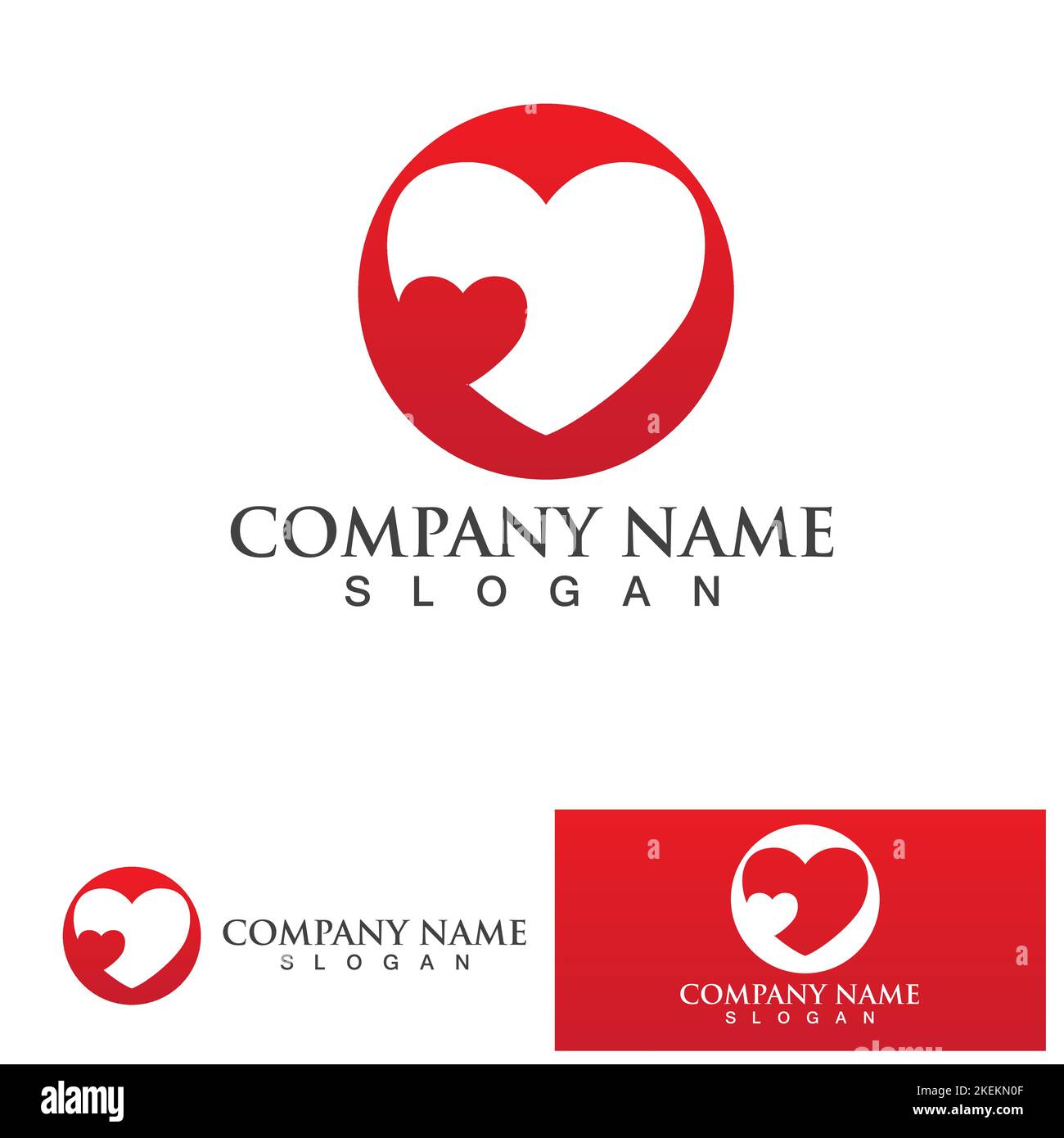 Love heart logo and symbol vector template Stock Vector Image & Art - Alamy