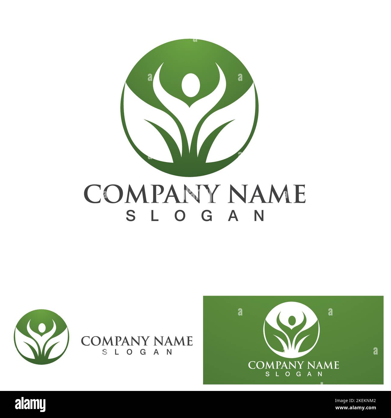 People leaf go green logo vector Stock Vector Image & Art - Alamy