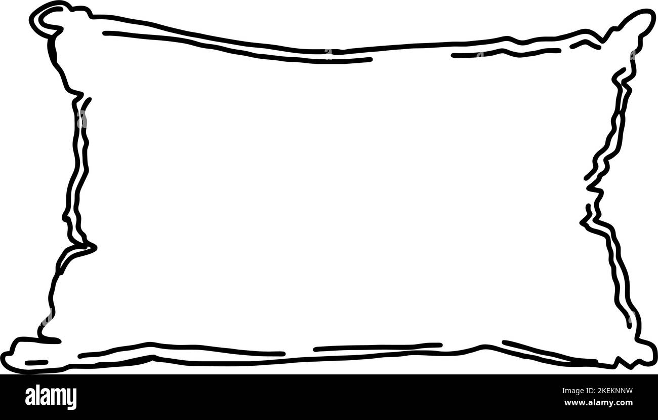 Pillow Line Art Vector Stock Vector Image & Art Alamy