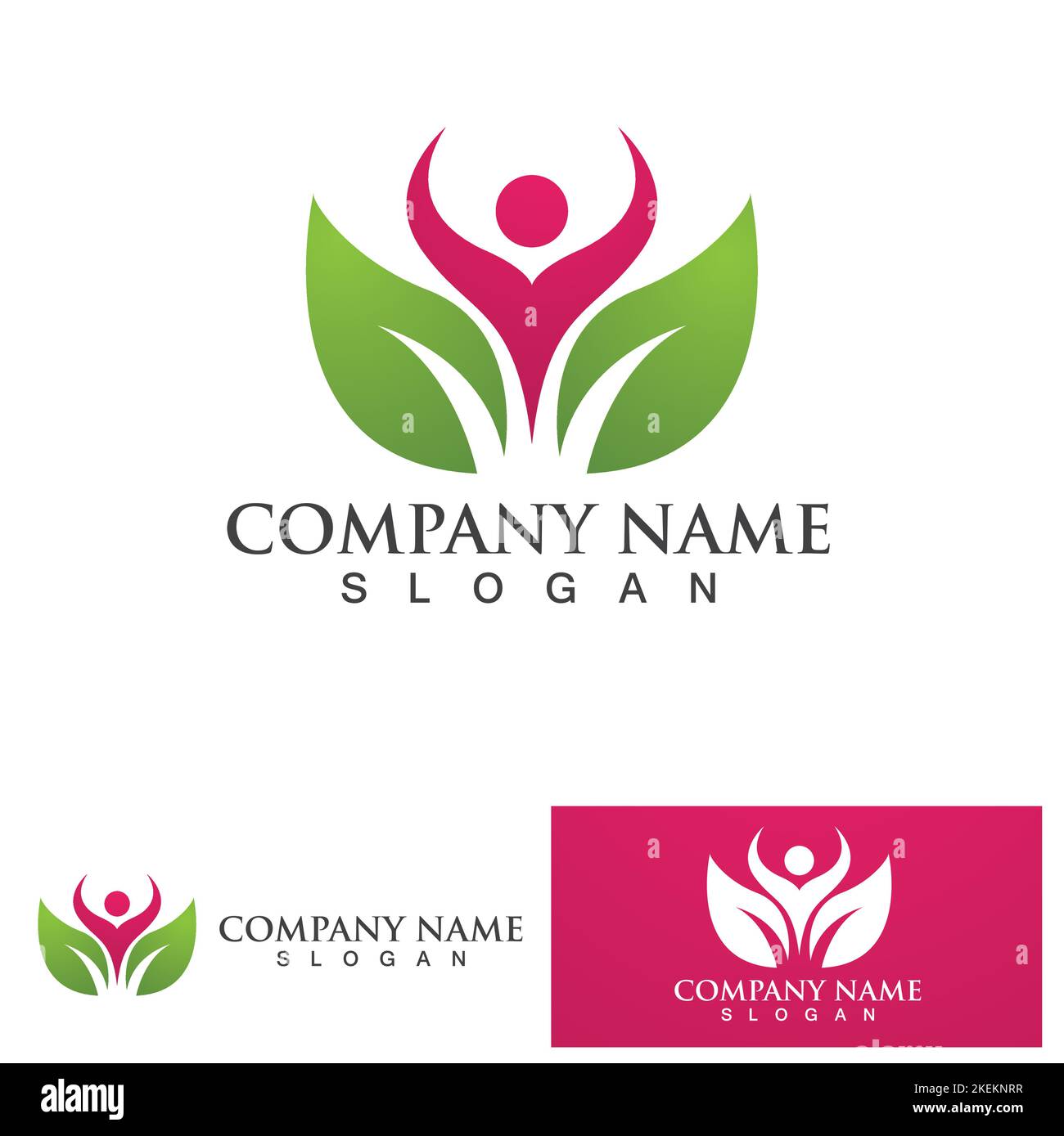 People leaf go green logo vector Stock Vector Image & Art - Alamy