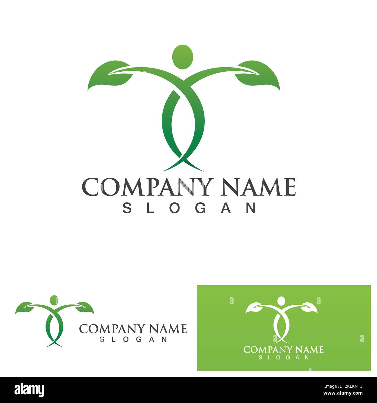 People leaf go green logo vector Stock Vector Image & Art - Alamy