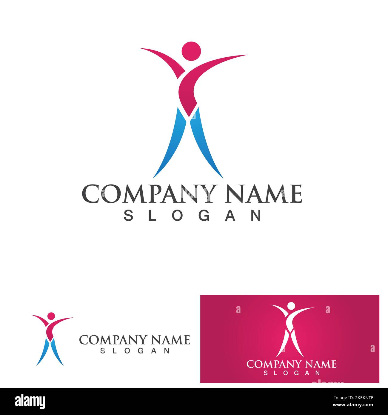 Health People Logo Vector illustration Design Template Stock Vector ...