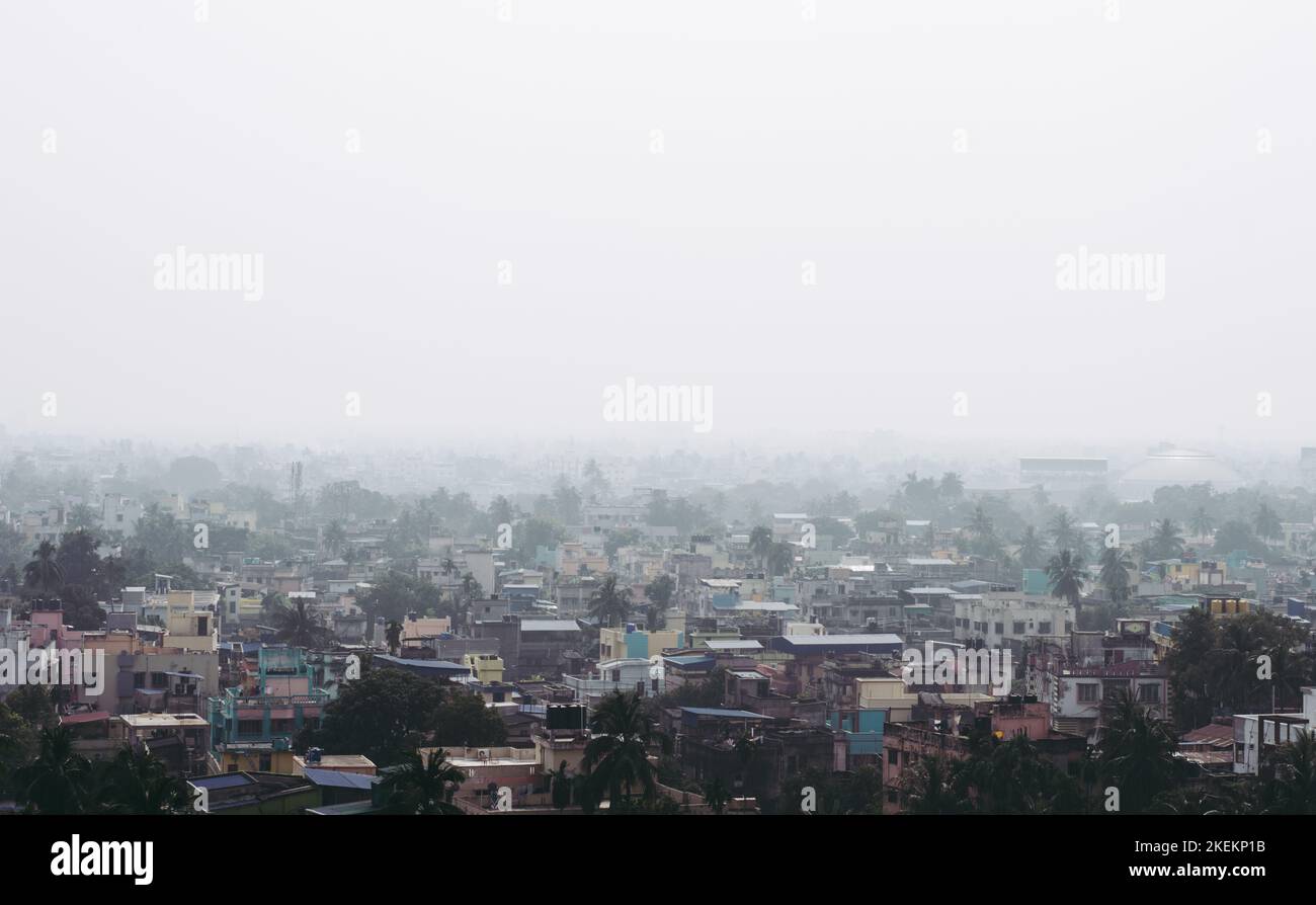 Kolkata City of Joy Skyline View. Landscape Scenery Urban India Cityscape. Architecture Business Travel Tourism Center City. Calcutta West Bengal Indi Stock Photo