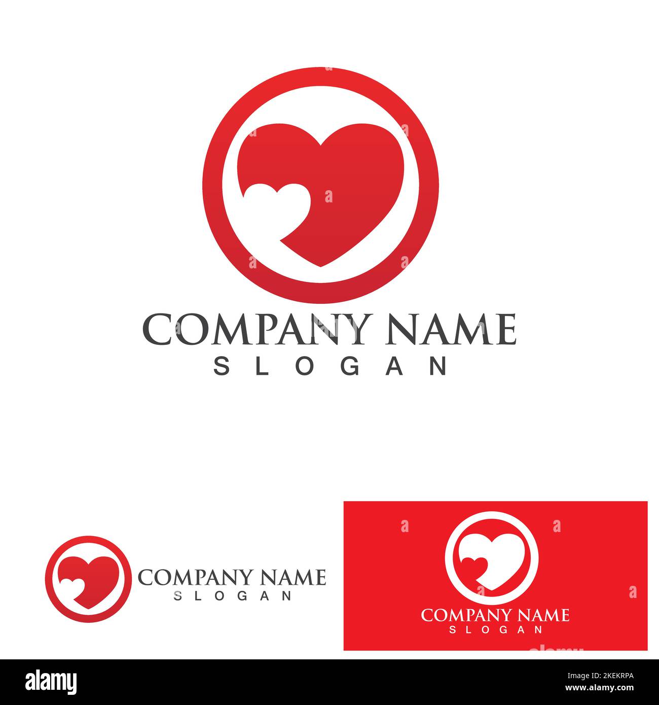 Love heart logo and symbol vector template Stock Vector Image & Art - Alamy