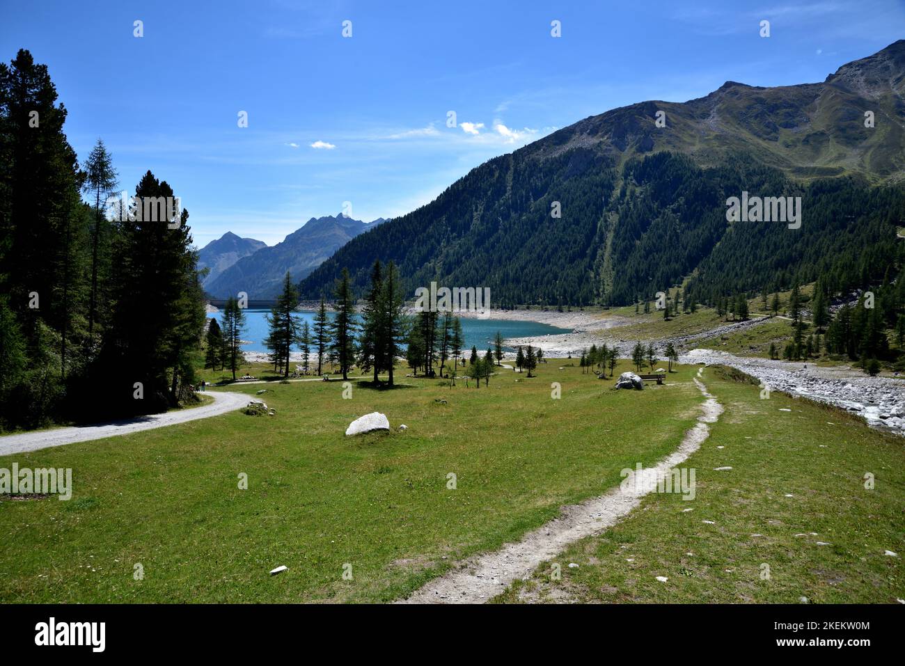 An idyllic high mountain setting around a tiny lake Stock Photo - Alamy