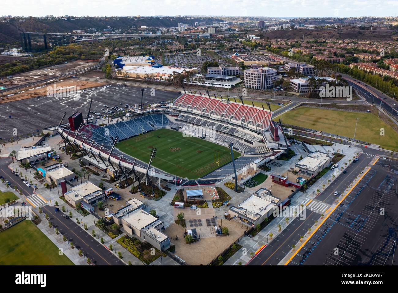 The new Snapdragon football stadium in San Diego, California Stock