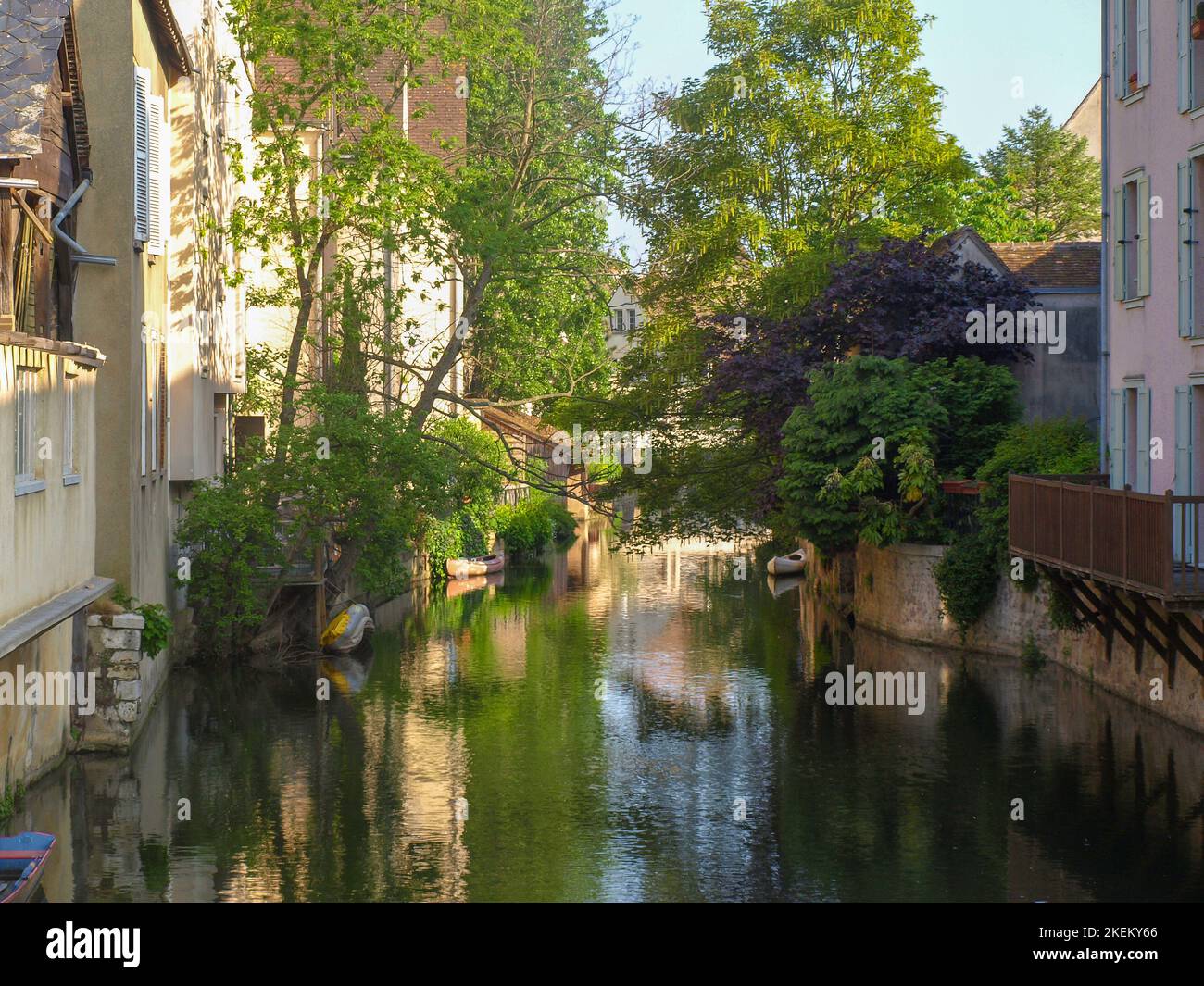 River L´Eure with old town houses of Chartres in France Stock Photo Alamy