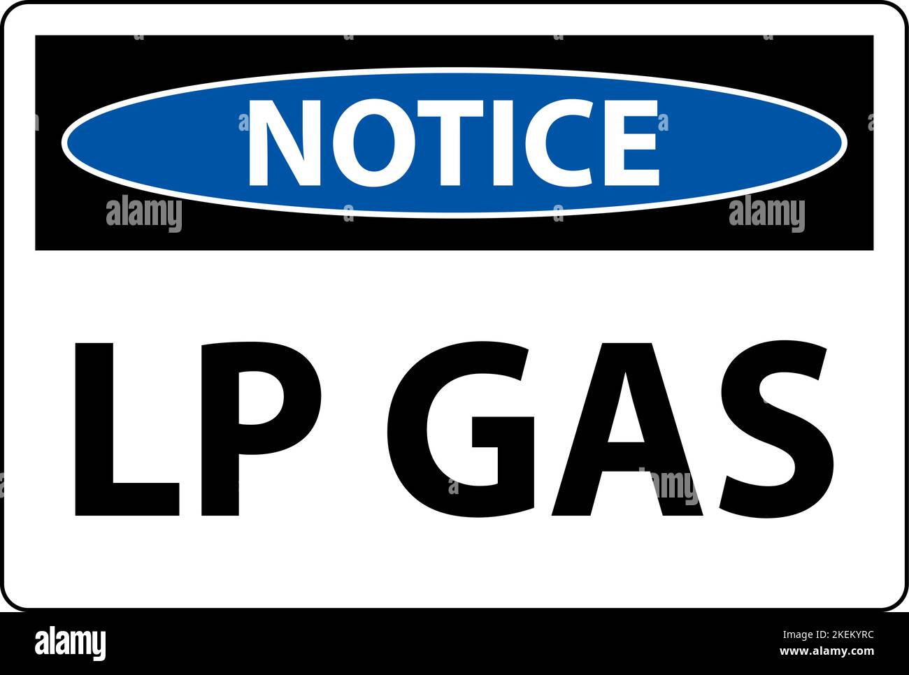 Notice Sign LP Gas On White Background Stock Vector Image & Art Alamy