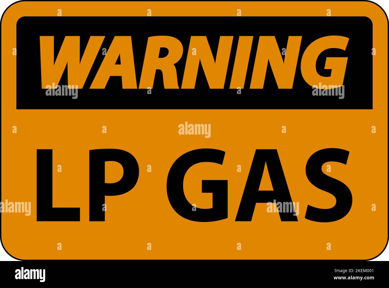 Warning Sign LP Gas On White Background Stock Vector Image & Art Alamy