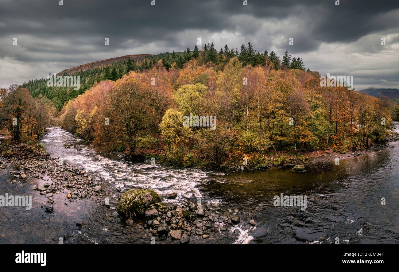 Autumn colours on the River Greta, English Lake District. Stock Photo