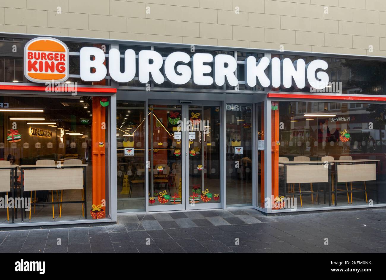 Burger King on Lord Street in Liverpool Stock Photo - Alamy