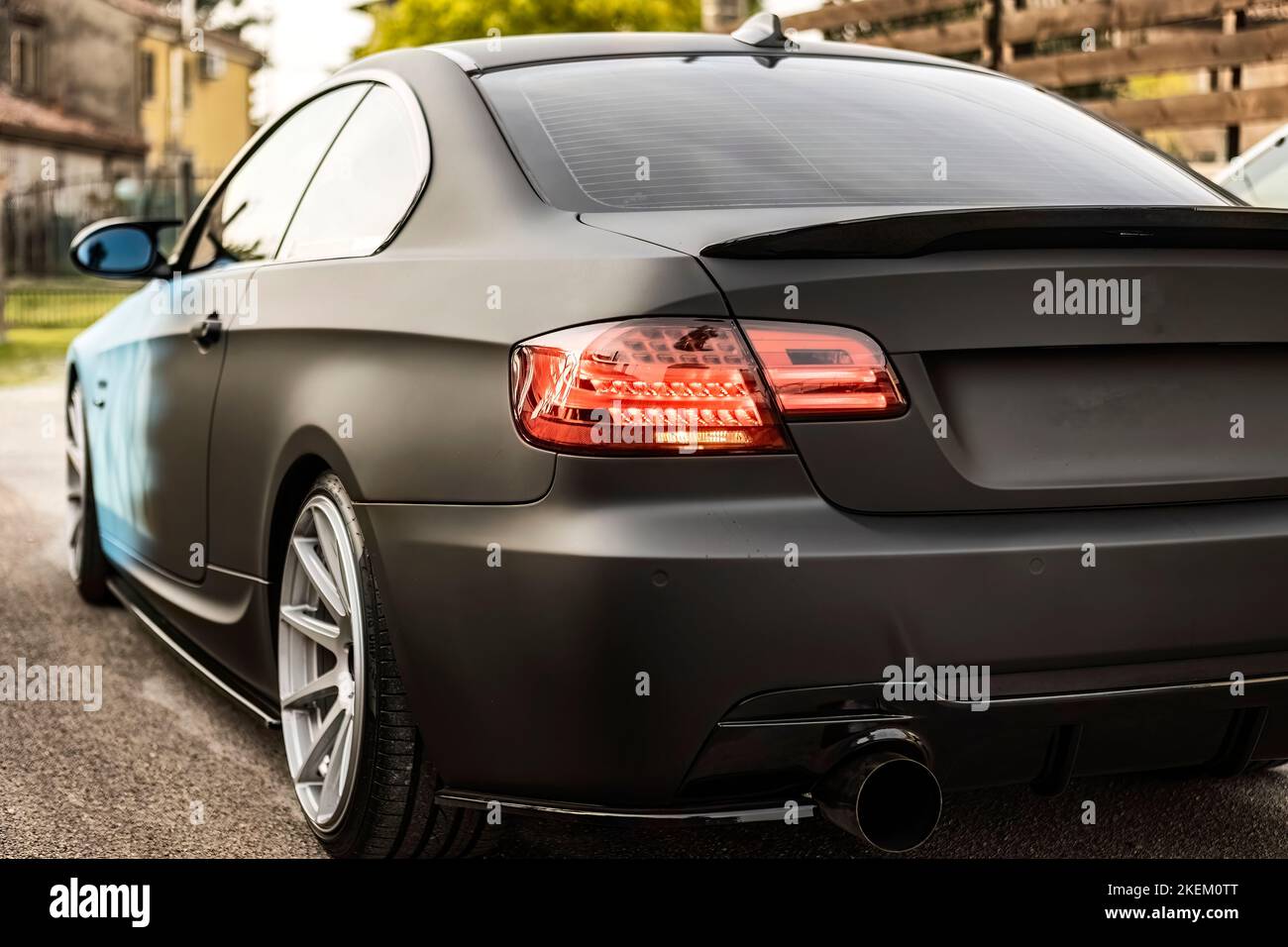 Tuned sport car parked hi-res stock photography and images - Alamy