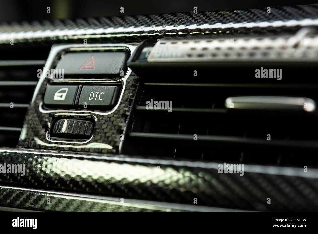 Car DTC button. Traction control button on a car dashboard Stock Photo Alamy