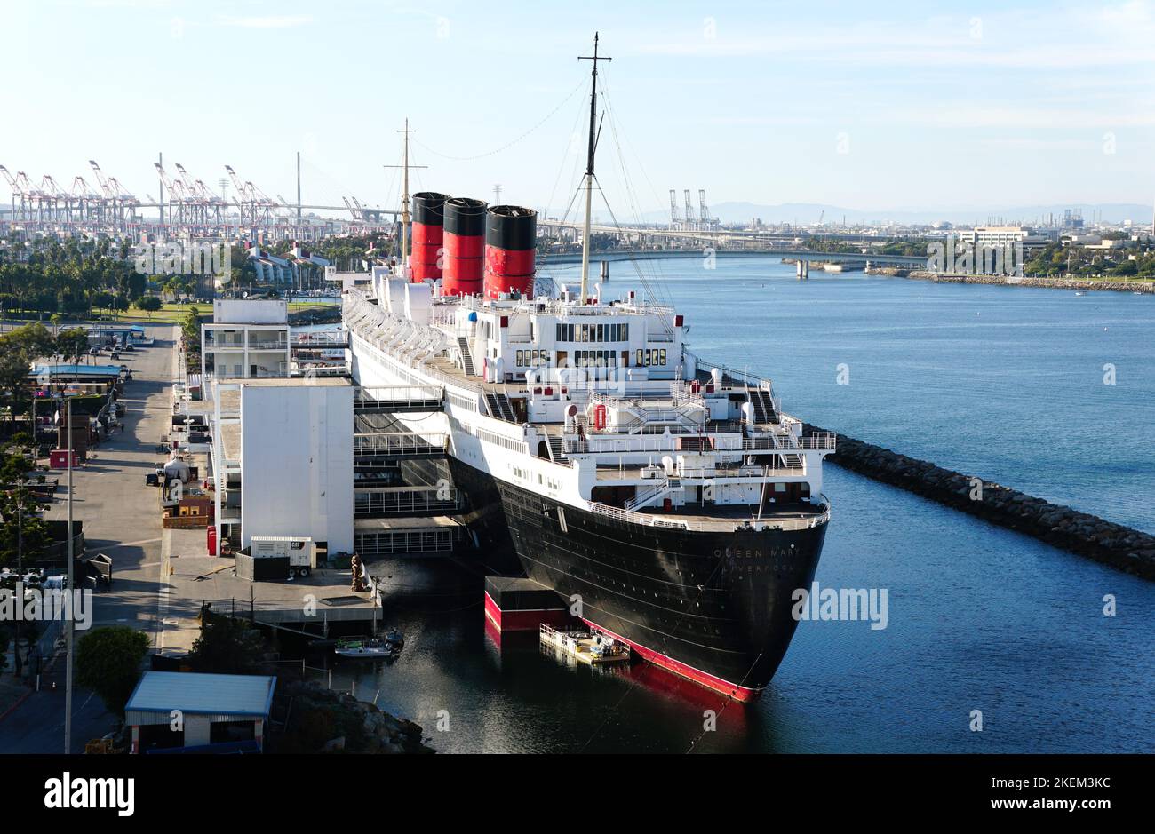 Long Beach, California, U.S.A November 5, 2022 A ship that was