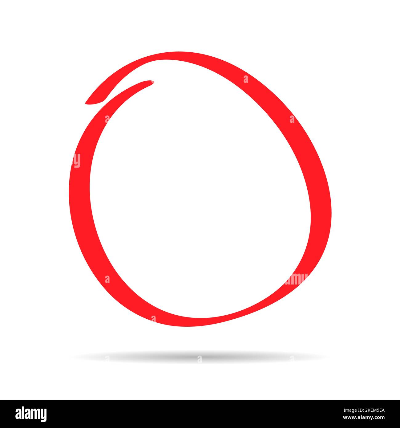 Red marker circle