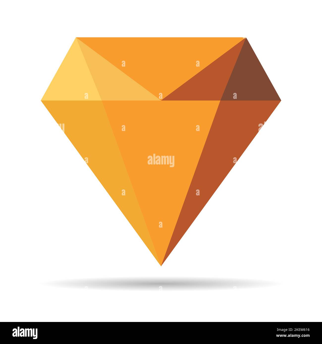 Diamond flat icon vector. Web symbol. Perfect pictogram illustration on ...