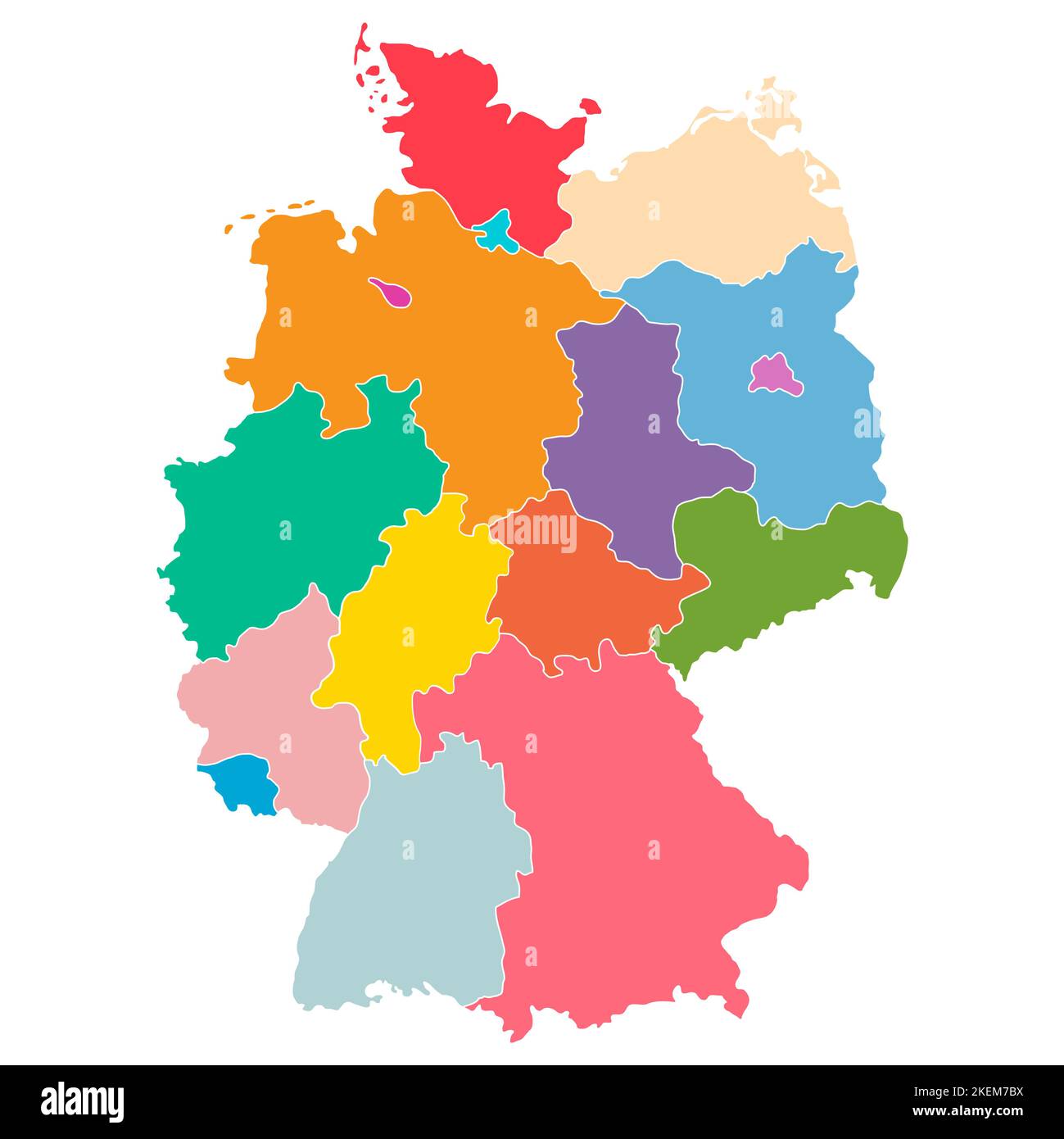 Germany map icon, geography blank concept, isolated graphic background