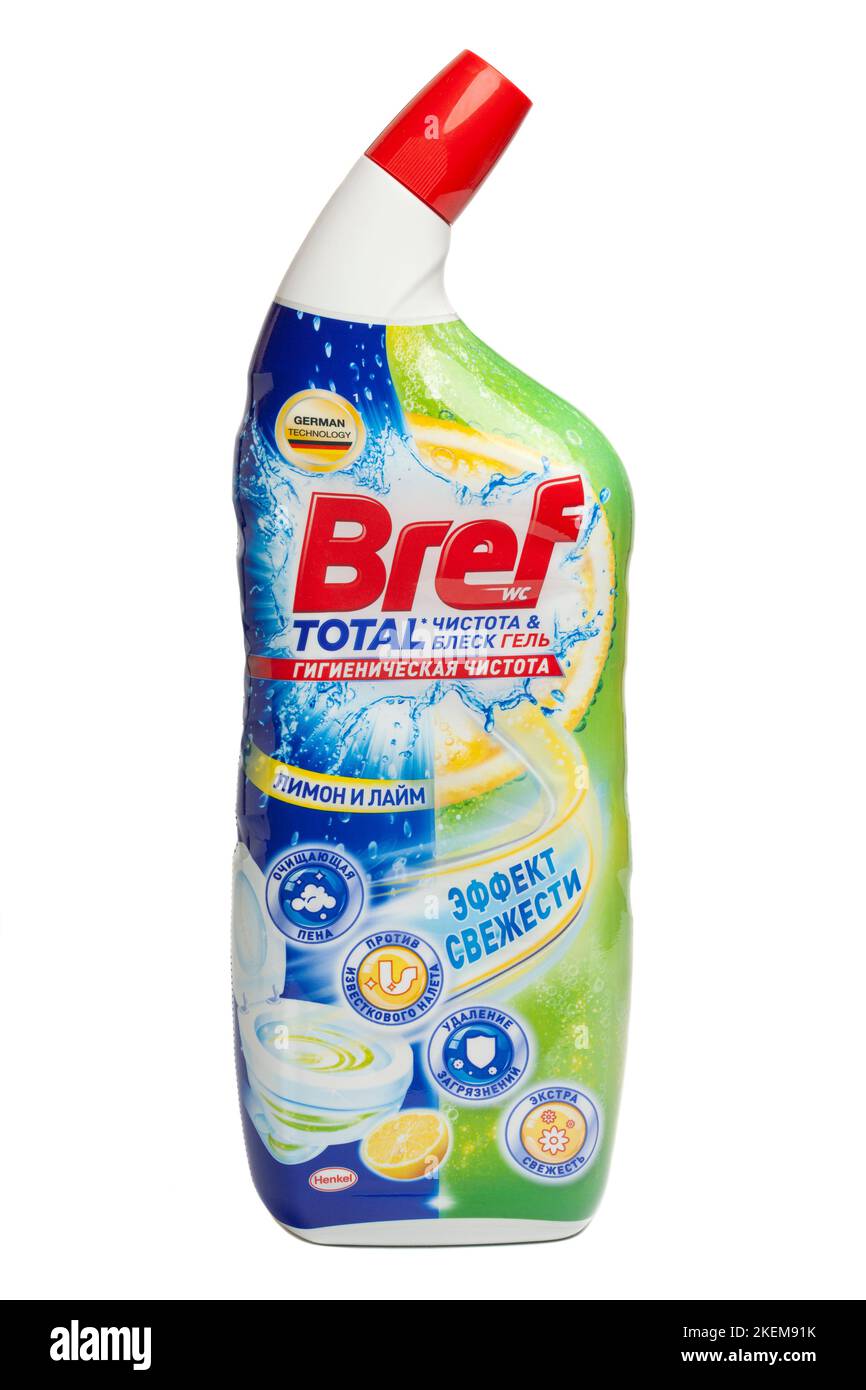 Moscow, Russia, November 13,2022: Bref antibacterial cleaning spray for ...