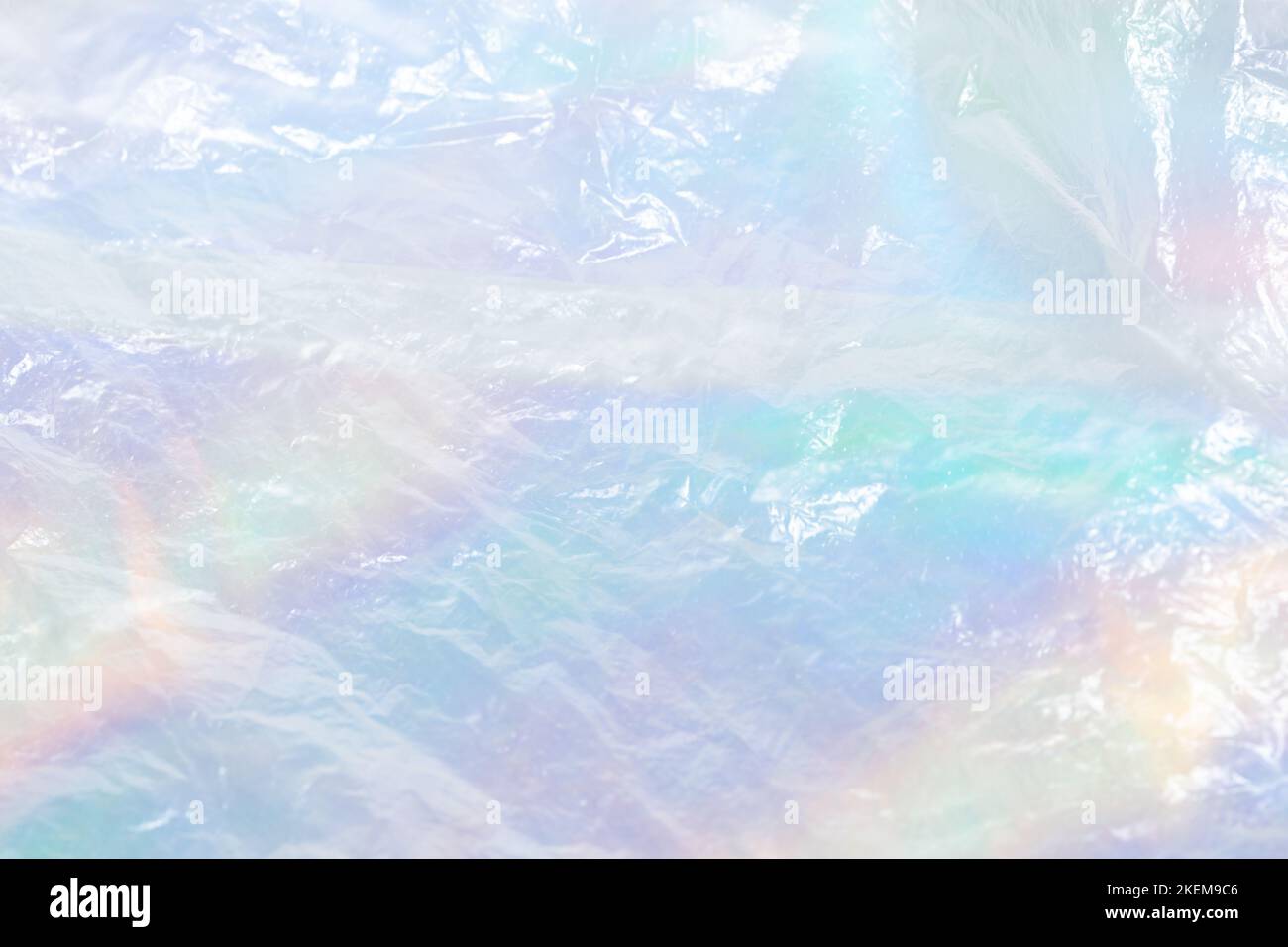 Pastic material. Rainbow background. Eco Concept. Stock Photo