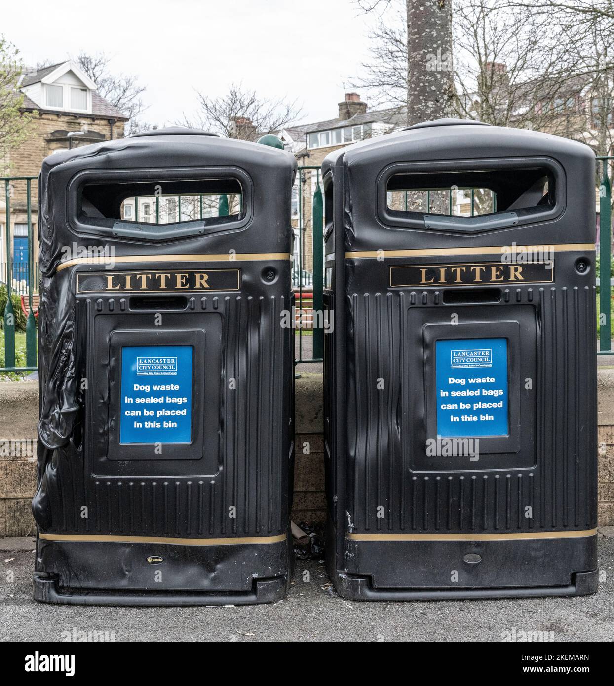Fire damage damaged rubbish garbage bin bins hires stock photography