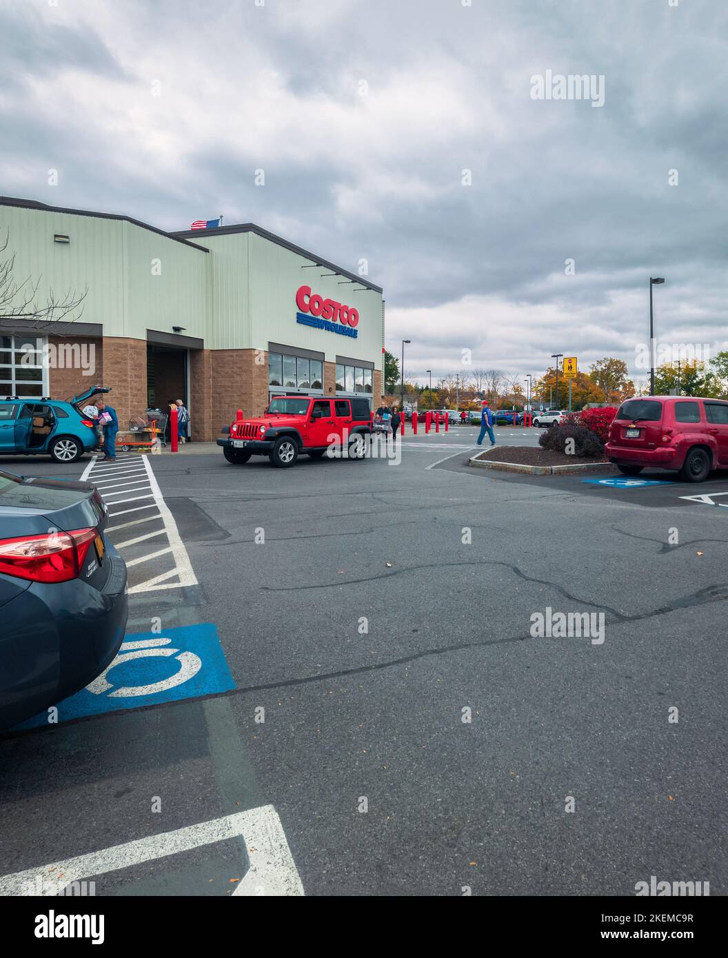 Camillus, New York Oct 10, 2022 Portrait View of Cosco Wholesale