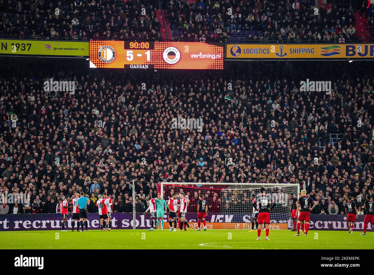 Rotterdam The final score during the match between Feyenoord v