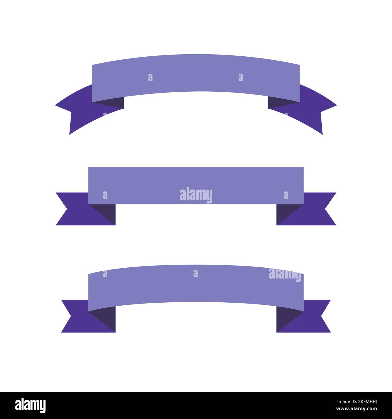 Blue ribbons set. Vector illustration ribbon banners Stock Vector Image ...