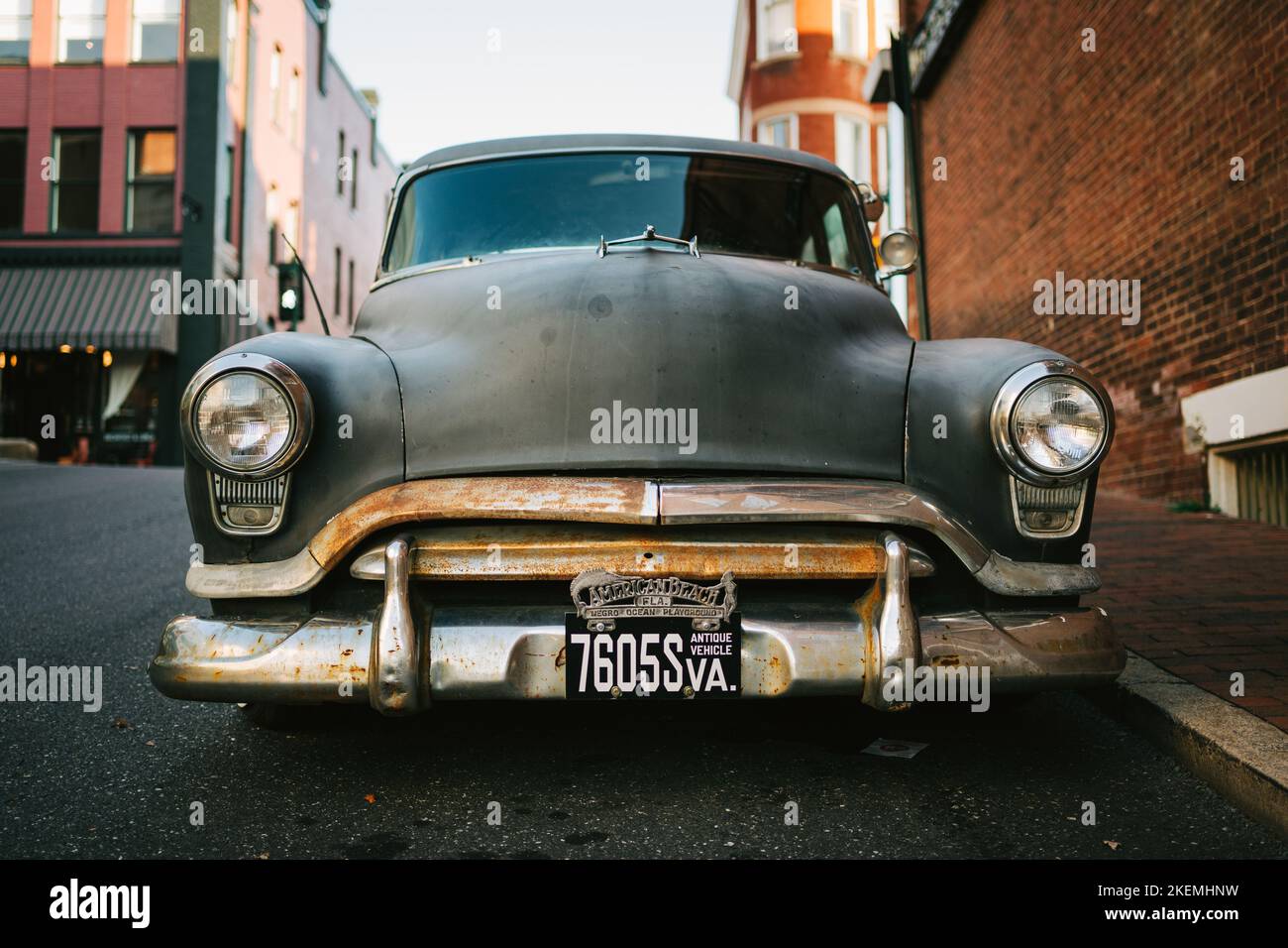 Vintage car, Staunton, Virginia Stock Photo