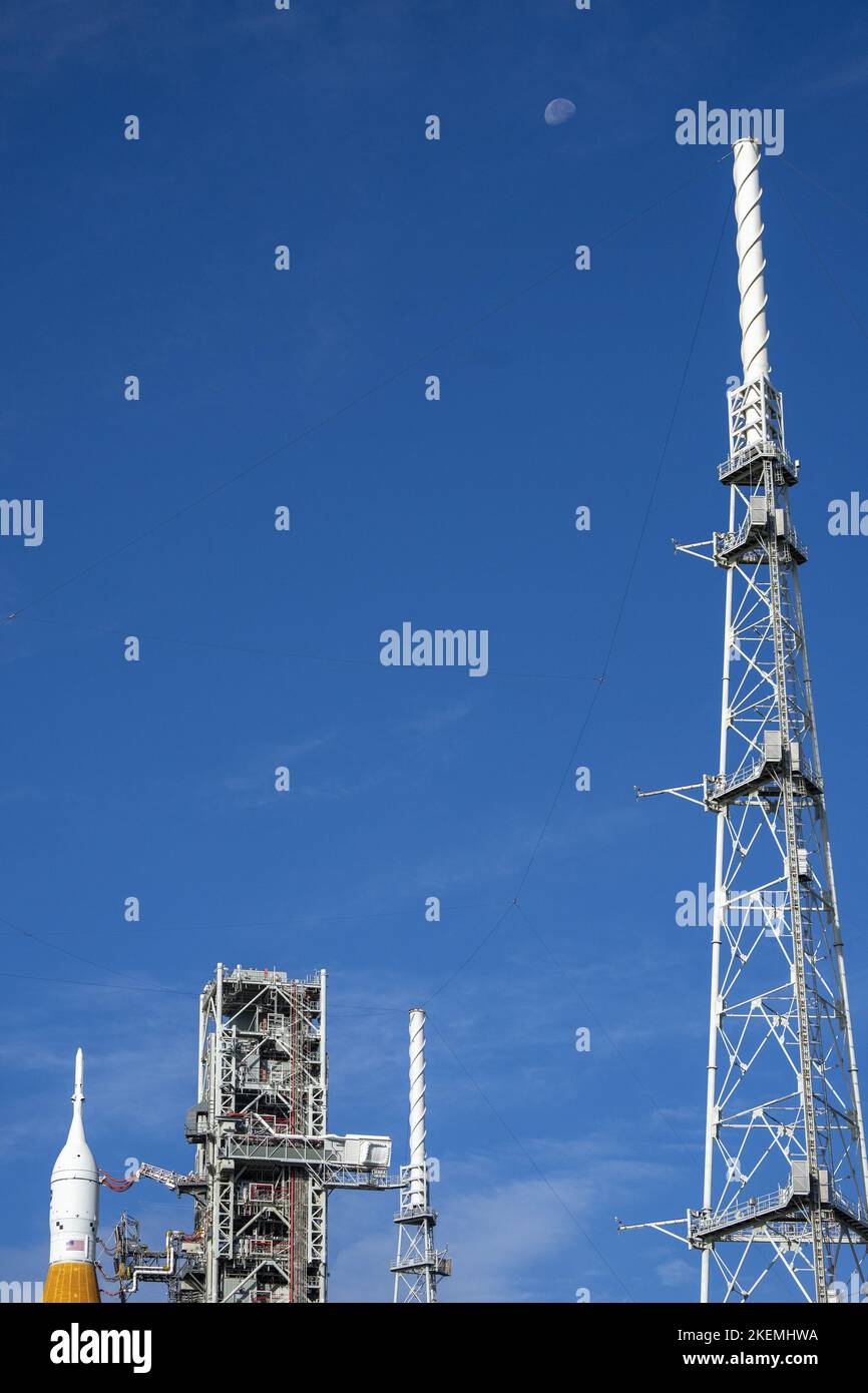 Lightning Towers Stand Tall at NASA Kennedy's Launch Pad 39B - NASA