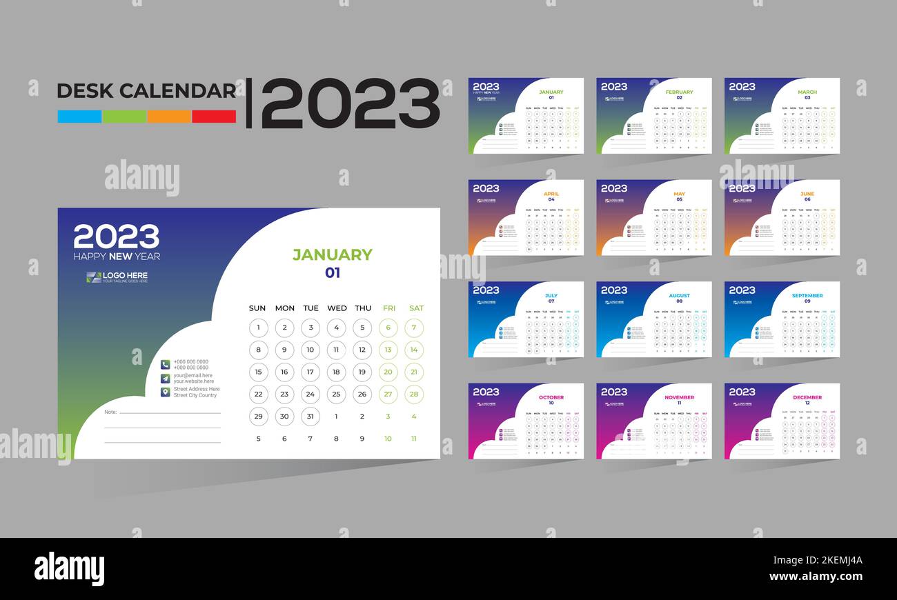 2023 wall vector calendar design Stock Vector Image Art Alamy 2023 wall vector calendar design Stock Vector Image Art Alamy