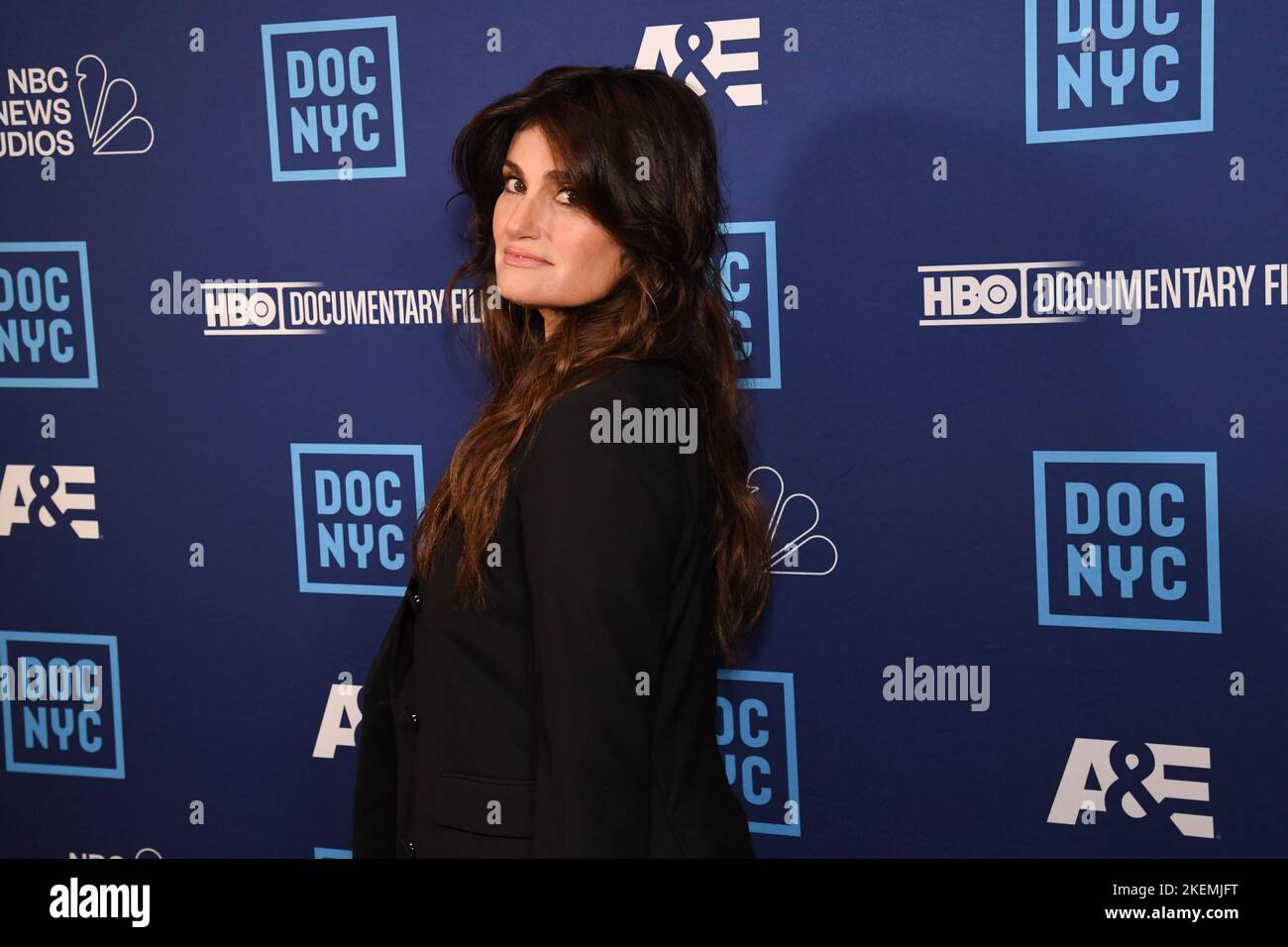 Idina Menzel attends "Idina Menzel Which Way to the Stage" premiere at