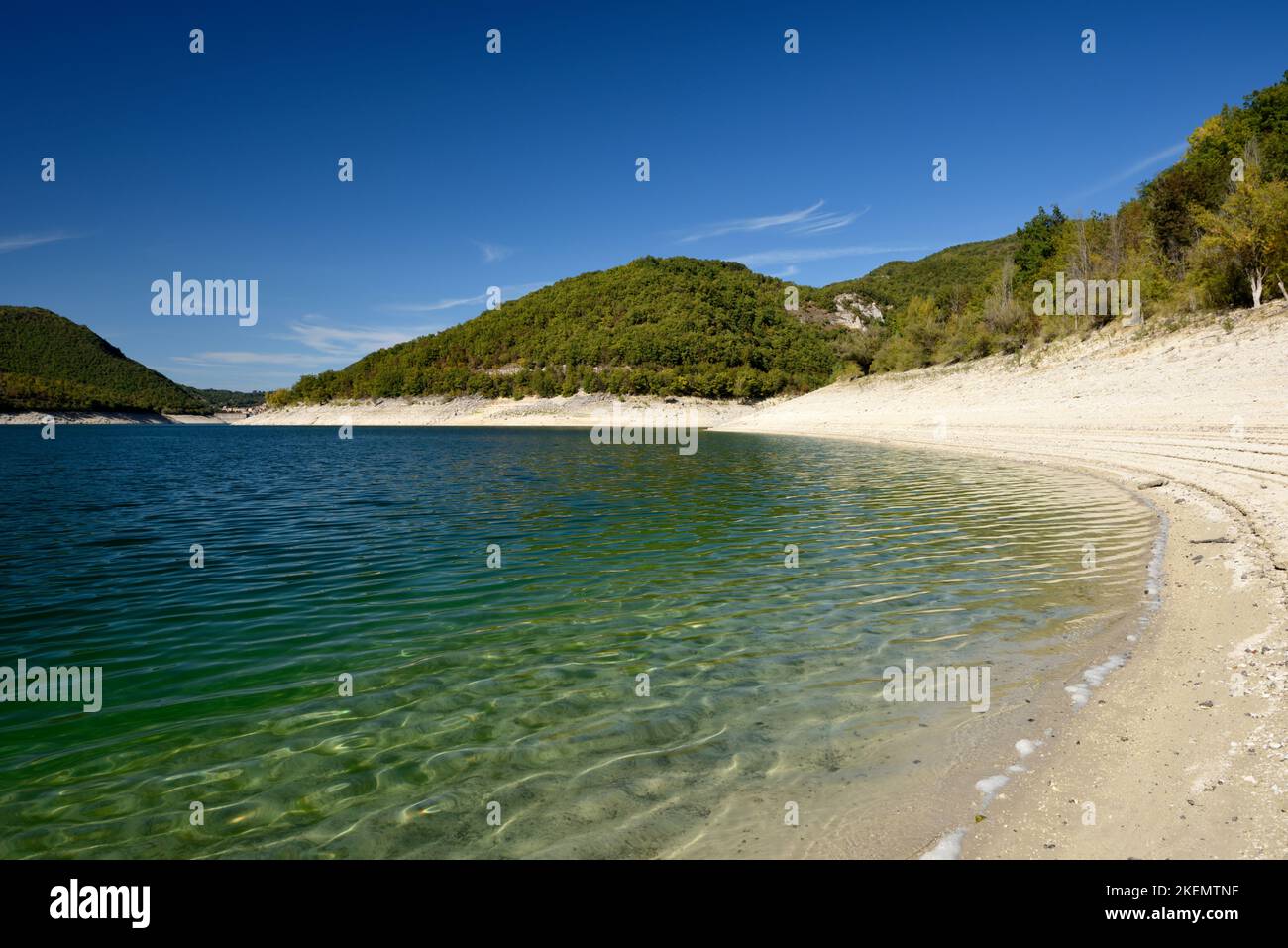 Italy, Lazio, Turano lake Stock Photo