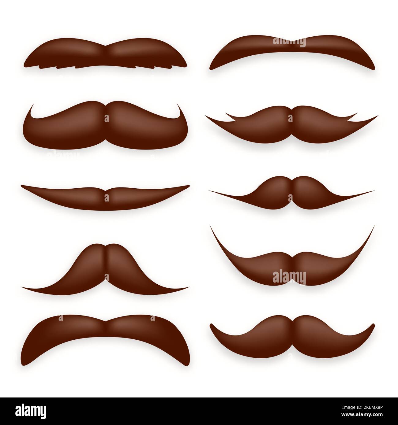 Big mustaches Stock Vector Images Alamy