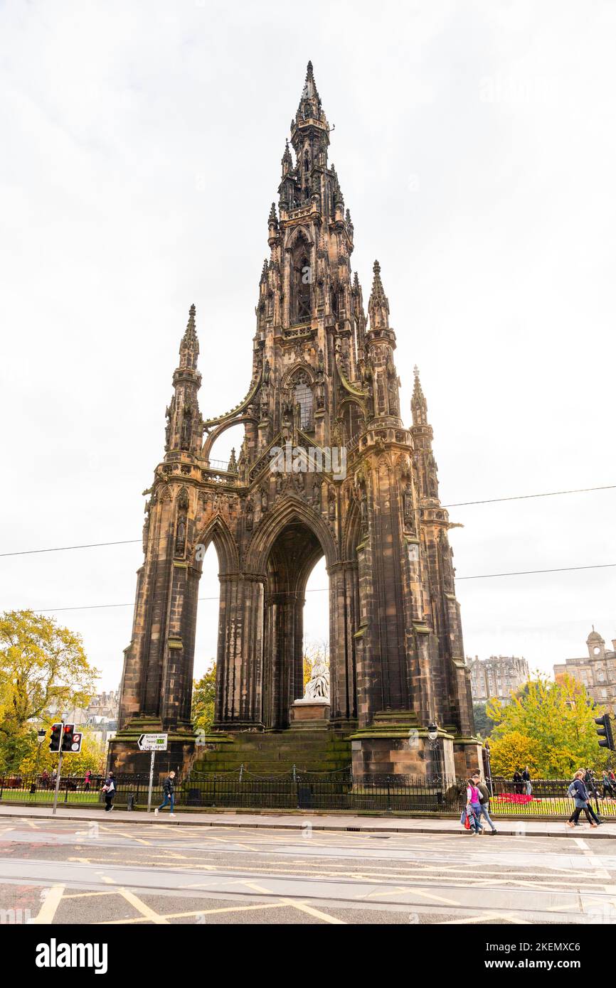 Scott Monument Princes Street Edinburgh Scotland United Kingdom