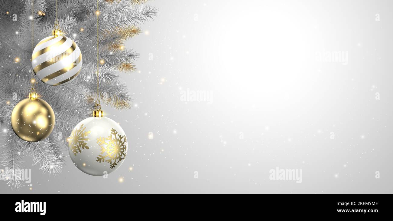 Christmas White Luxury Background Presentation Slide Frame Layout ...